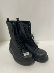 CULT WAY OF LIFE STEEL TOE CAP BOOTS BLACK SIZE UNKNOWN