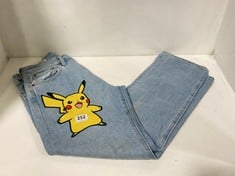 LEVI STRAUSS & CO POKEMON 551Z STRAIGHT JEANS W30 L30