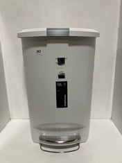 SIMPLEHUMAN 50 LITRE PEDAL BIN IN WHITE