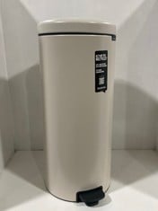 BRABANTIA NEWICON PEDAL BIN 30 LITRE IN SOFT BEIGE