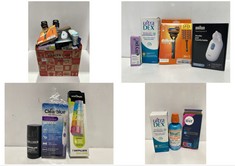 BOX OF ASSORTED HEALTH CARE ITEMS TO INCLUDE ULTRA DEX DAILY ORAL RINSE