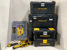 9 X ASSORTED STANLEY TOOLS TO INCLUDE STANLEY TAPE MEASURE