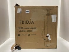 FRIDJA F1200 PROFESSIONAL CLOTHES STEAMER - MODEL NO. F1200/BLK - RRP £159