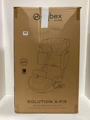 CYBEX SILVER SOLUTION X-FIX CHILD CAR SEAT IN PURE BLACK