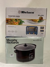 MORPHY RICHARDS SLOW COOKER 6.5 LITRE TO INCLUDE BELACO TOASTER OVEN