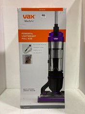 VAX MACH AIR LIGHTWEIGHT MULTI-CYCLONIC UPRIGHT VACUUM CLEANER - MODEL NO. UCA1GEV1