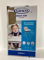 GRACO SNACK N STOW FOLDABLE HIGHCHAIR IN FRUITELLA DESIGN