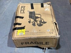 PEPE MOBILITY NARROW TRANSPORT WHEELCHAIR IN BLACK - RRP £129