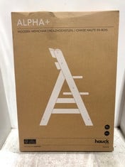 HAUCK ALPHA + WOODEN HIGH CHAIR