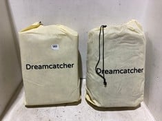 2 X DREAMCATCHER AIR BEDS WITH BUILT IN ELECTRIC PUMPS