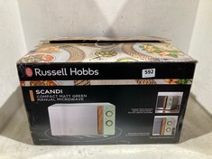 RUSSELL HOBBS SCANDI MANUAL MICROWAVE - MATTE GREEN