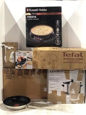 7 X ASSORTED KITCHEN ITEMS TO INCLUDE RUSSELL HOBBS FIESTA CREPE MAKER