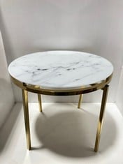 ALISMA LAMP MARBLE TOP TABLE 42CM -RRP £335