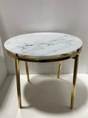 ALISMA LAMP MARBLE TOP TABLE 42CM -RRP £335