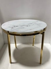 ALISMA LAMP MARBLE TOP TABLE 42CM -RRP £335