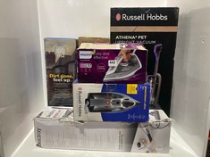 6 X ASSORTED ITEMS TO INCLUDE RUSSELL HOBBS ATHENA2 PETS UPRIGHT VACUUM(-RRP£90)