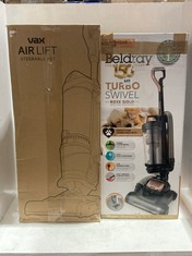 VAX AIRLIFT STEERABLE PET VACUUM CLEANER AND BELDRAY TURBO SWIVEL ROSE GOLD EDITION VACUUM CLEANER