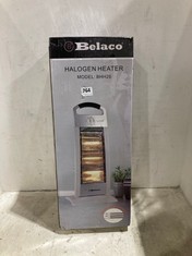 4 X ASSORTED ITEMS TO INCLUDE BELACO HALOGEN HEATER MODEL NO-BHH26