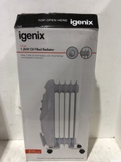 IGENIX WHITE 1.2KW OIL FILLED RADIATOR