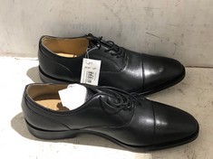 JOHN LEWIS GLYMPTON OXFORD LEATHER SHOES SIZE 8 TO INCLUDE JOHN LEWIS DOUBLE MONK SHOES IN BLACK SIZE 13