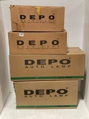 4 X ASSORTED LIGHTS TO INCLUDE DEPO LEFT HAND REAR LIGHT 442-1987L4RD-WE - RRP £129