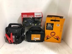 4 X ASSORTED ITEMS TO INCLUDE ESSENTIALS 4-IN-1 JUMP STARTER