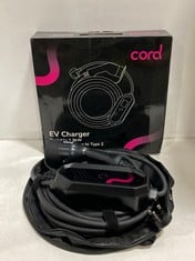 CORD EV PORTABLE CHARGER 2.3KW 10M 3 PIN MAINS TO TYPE 2 - RRP £179