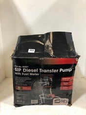 SIP 230V DIESEL TRANSFER PUMP WITH FUEL METER 06807 - RRP £219