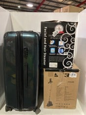 3 X ASSORTED ITEMS TO INCLUDE HAUPTSTADTKOFFER GREEN 4 WHEEL SUITCASE