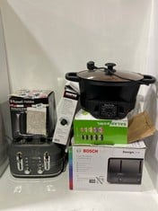 6 X ASSORTED ITEMS TO INCLUDE RUSSELL HOBBS STAINLESS STEEL KETTLE