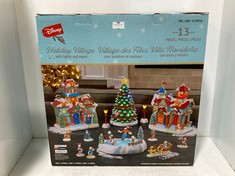 DISNEY HOLIDAY VILLAGE DECORATION WITH LIGHTS AND MUSIC- RRP £145