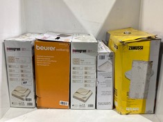 5 X ASSORTED HEATED BLANKETS TO INCLUDE ZANUSSI DOUBLE ELECTRIC MATTRESS PROTECTOR