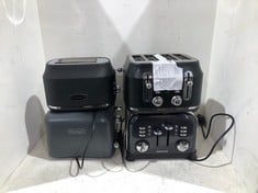 4 X ASSORTED TOASTERS TO INCLUDE MORPHY RICHARDS SILVER TOASTER