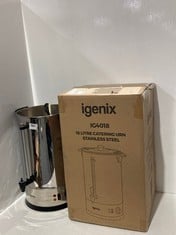 2 X IGENIX 18 LITRE CATERING URN STAINLESS STEEL