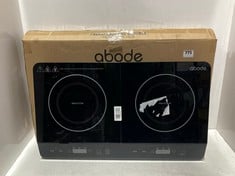 ABODE FREESTANDING DOUBLE INDUCTION HOB IN BLACK AINDH2002