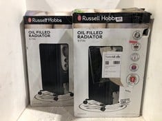 2 X RUSSELL HOBBS OIL FILLED RADIATOR