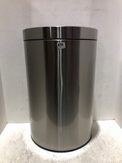 LARGE OVAL STAINLESS STEEL BIN