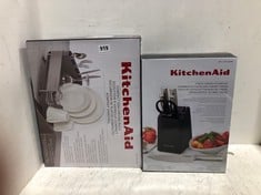 KITCHENAID 7-PIECE FORGED CUTLERY SET TO INCLUDE KITCHENAID COMPACT DISH DRYING RACK