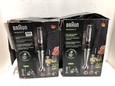 BRAUN MULTIQUICK 9 BLENDER TO INCLUDE BRAUN MINIPIMER 9 BLENDER TOTAL RRP £248