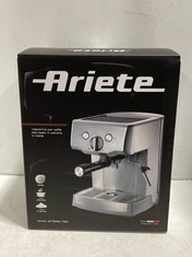 ARIETE 1324 METAL ESPRESSO MACHINE COFFEE MAKER RRP £109