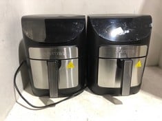 2 X GOURMIA SINGLE BASKET AIR FRYERS