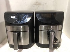 2 X GOURMIA SINGLE BASKET AIR FRYERS