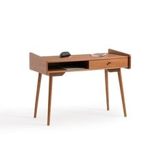 LA REDOUTE RONDA VINTAGE-STYLE DESK IN WALNUT - MODEL NO. GEL048 - RRP £280