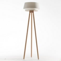 LA REDOUTE EPILOGON FLOOR LAMP BASE IN OAK - MODEL NO. CDY676 - RRP £325