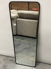 LA REDOUTE LODUS 42 X 120CM RECTANGULAR MIRROR IN BLACK - RRP £165