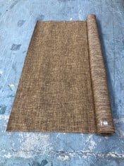 LA REDOUTE APPROX 200CM ROLLED RUG IN BROWN