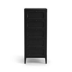 LA REDOUTE EUGENIE 5 DRAWER TALLBOY IN LIGHT GREY - MODEL NO. DLX688 - RRP £350