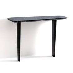 LA REDOUTE DOLMENA MARBLE AND METAL CONSOLE TABLE - MODEL NO. GHZ377 - RRP £625