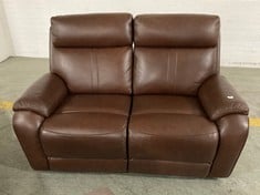 LA-Z-BOY WINCHESTER 2 SEATER POWER RECLINER IN COFFEE LEATHER - RRP £1179