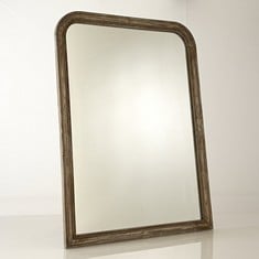 LA REDOUTE AFSAN 90 X 120CM MANGO FRAMED MIRROR IN AGED GOLD - RRP £199